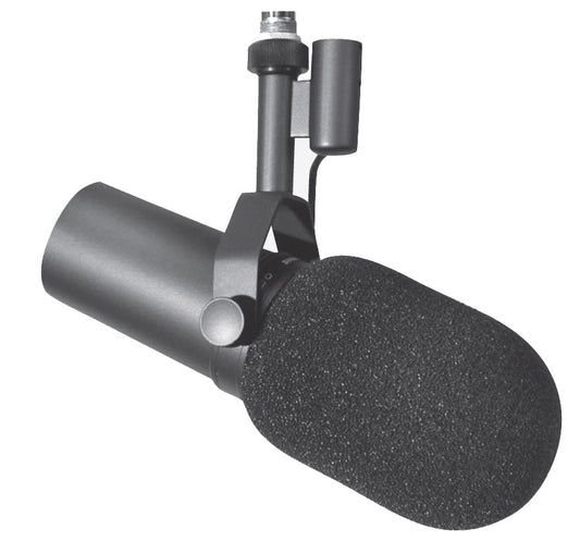 Shure SM7B Vocal Microphone - Black w/ Windscreen