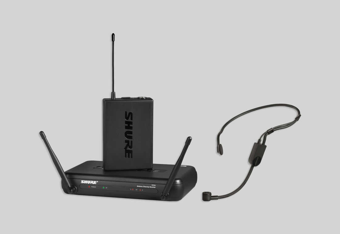 Wireless Headworn Mic System SVX1 Tx PGA31 Mic SVX4 Rx Auto Setup: 558-570MHz