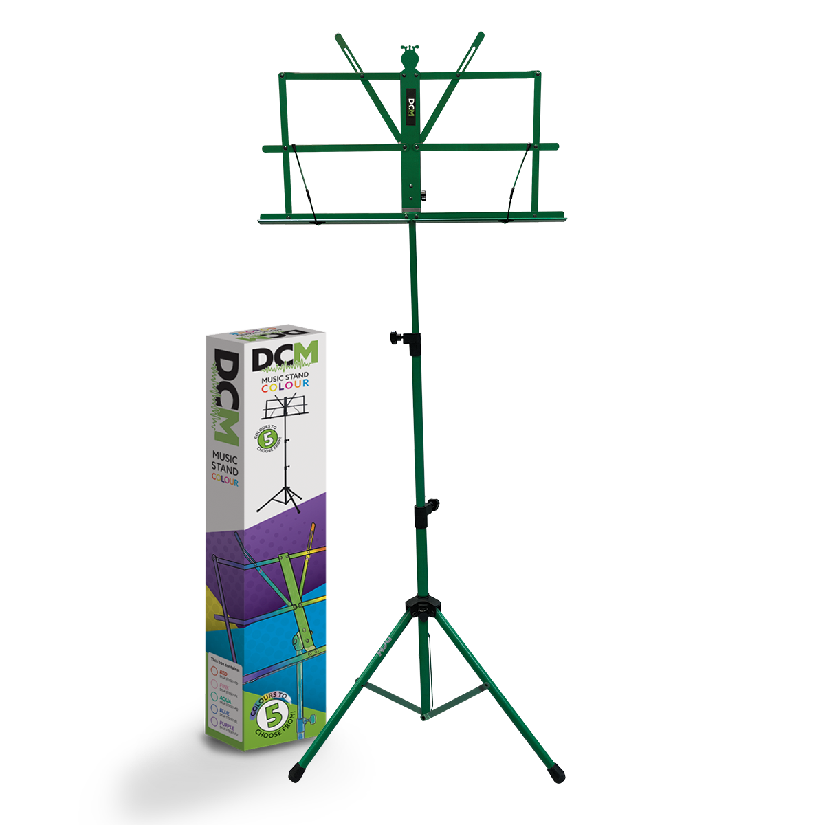 DCM BS01-GR Music Stand Green inc Carry  Bag