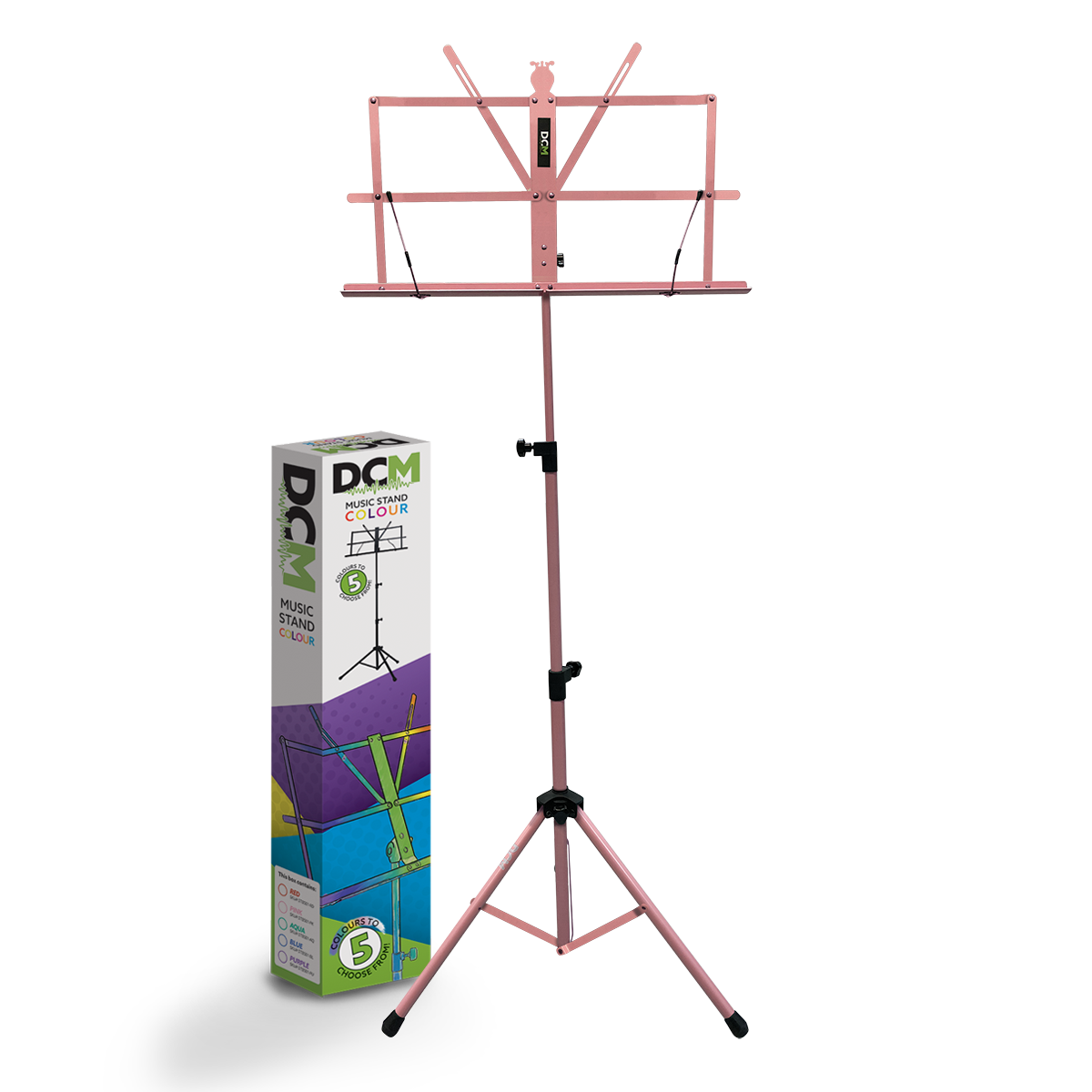 DCM BS01-PK Music Stand Pink inc Carry  Bag