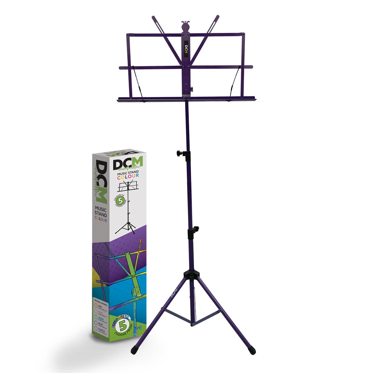 DCM Purple PU Leather Music Stand with Carry Bag