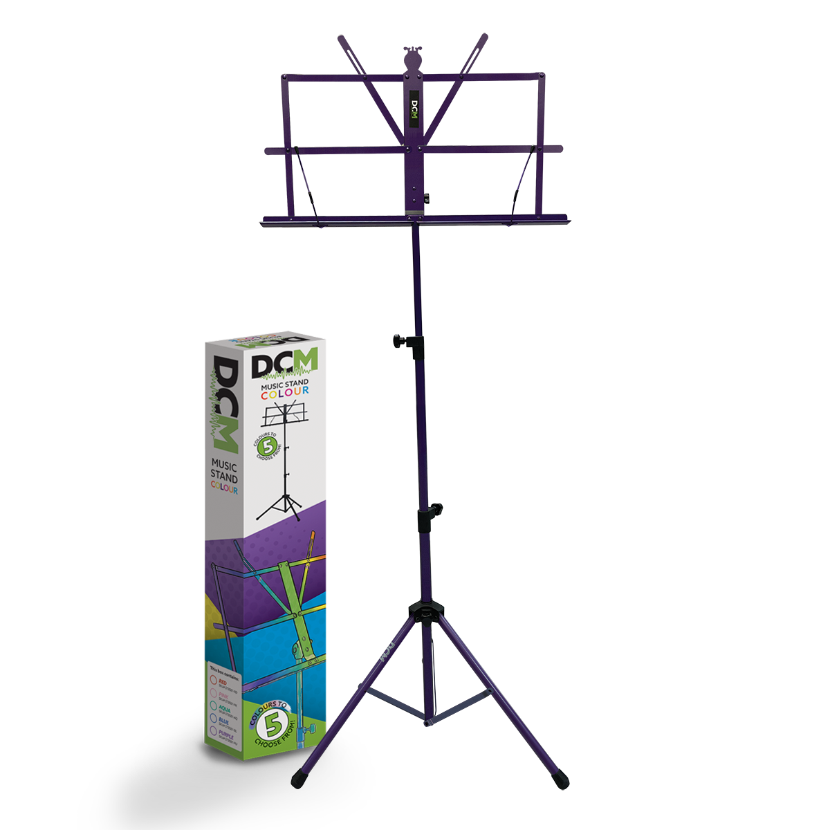 DCM BS01-PU Music Stand Purple inc Carry  Bag