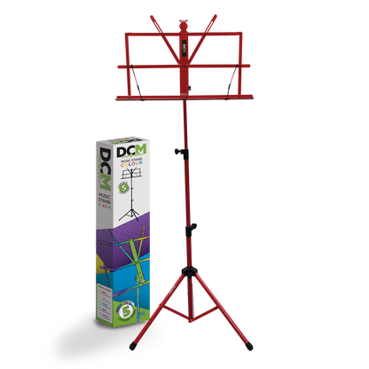 DCM BS01-RD Music Stand Red inc Carry  Bag