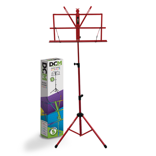 DCM BS01-RD Music Stand Red inc Carry  Bag