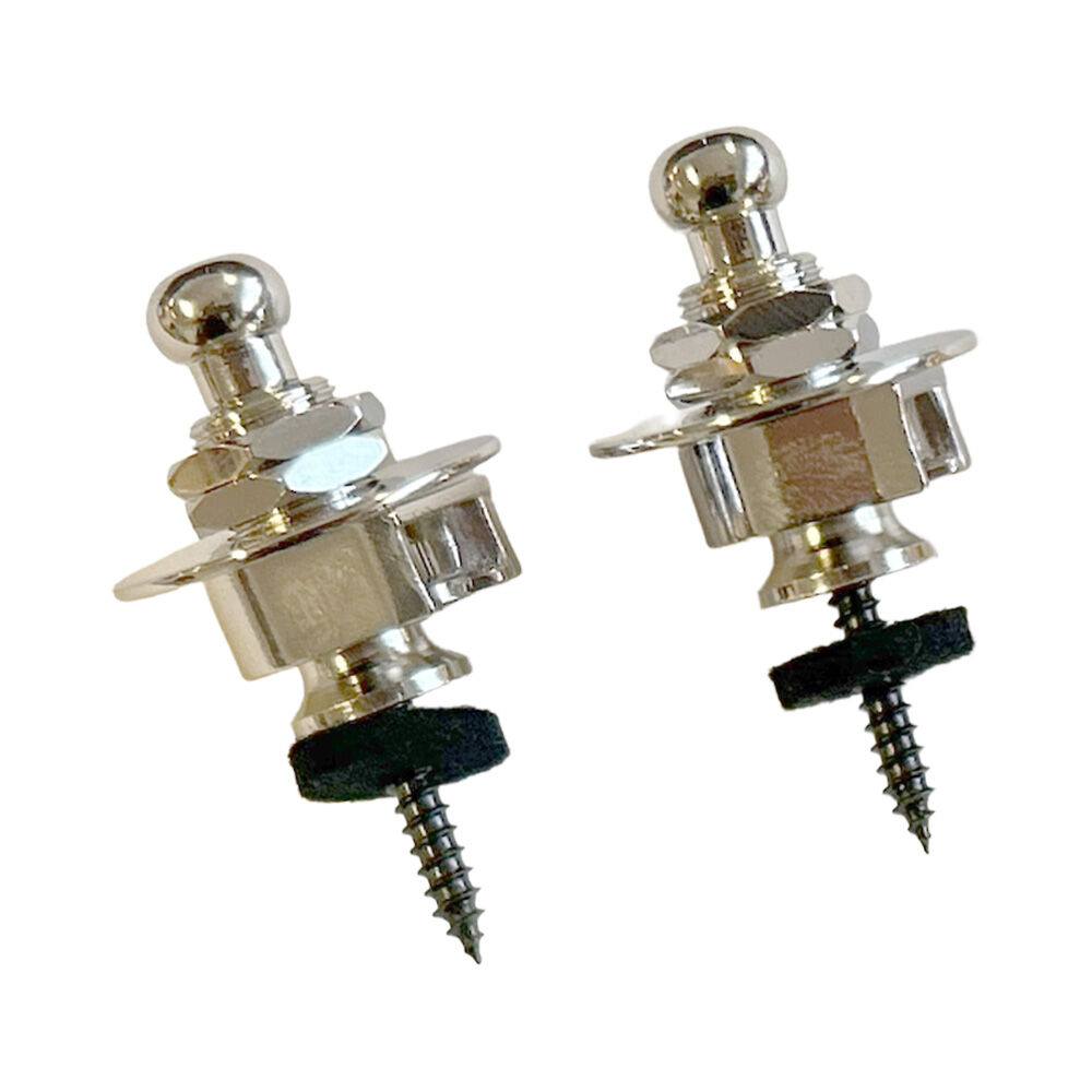 GT Schaller Styled Strap Locks | Pair | Nickel