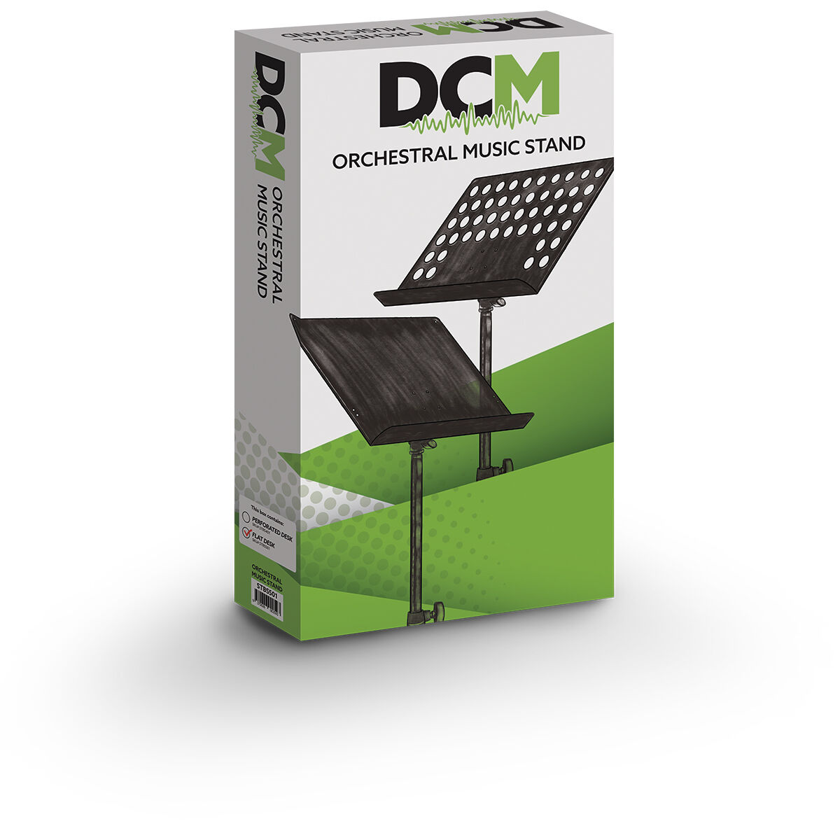 DCM BS501 Orchestral Music Stand Black with Flat Desk