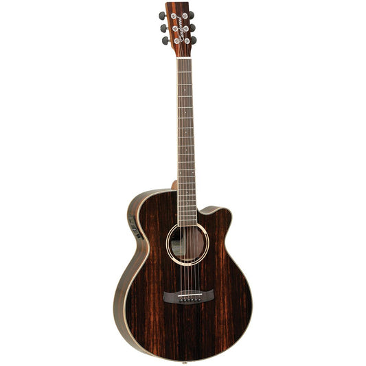 Tanglewood TDBTSFCEAEB Discovery Exotic Superfolk C/E All Ebony