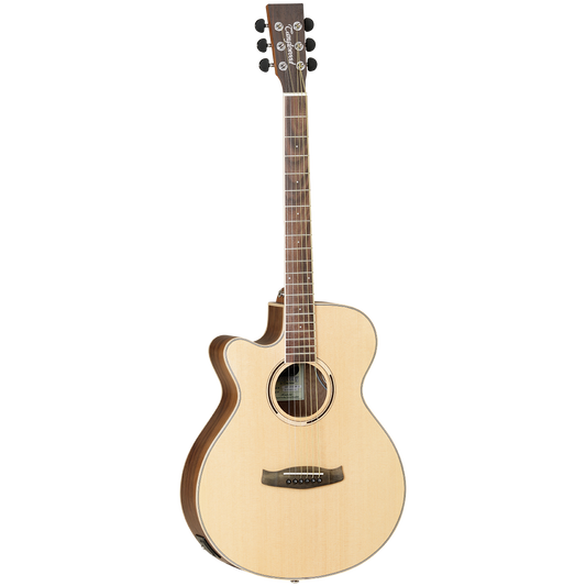 Tanglewood TDBTSFCEBWLH Discovery Exotic SFCE Black Walnut Left Hand