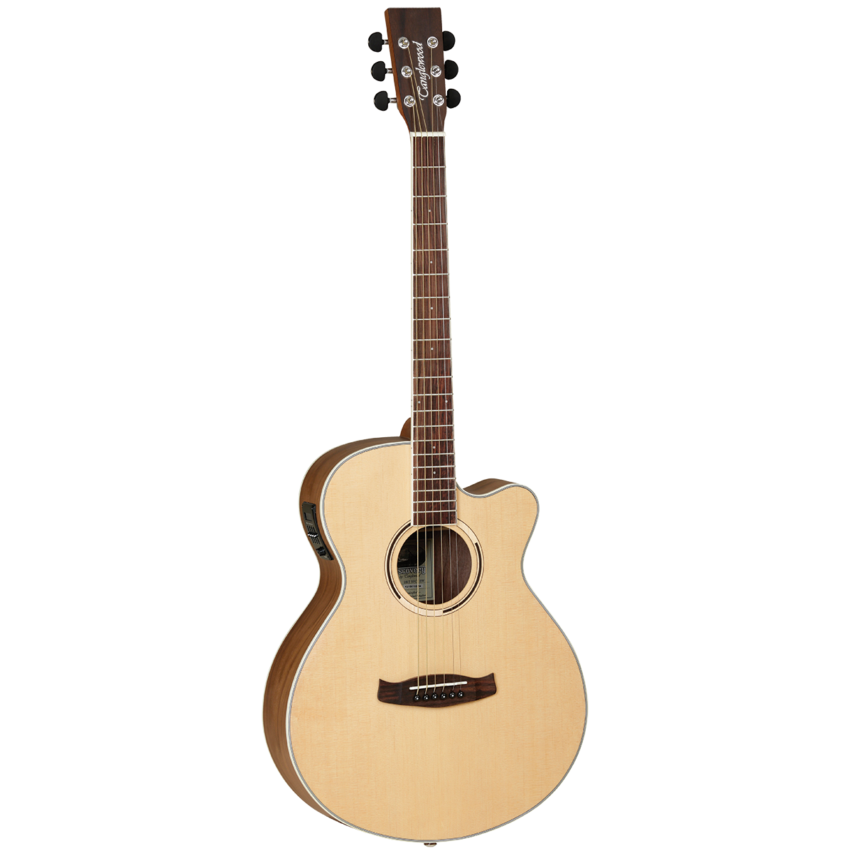 Tanglewood TDBTSFCEBW Discovery Exotic Superfolk C/E Black Walnut