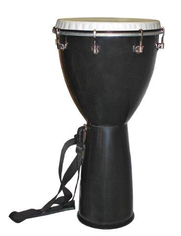 10 INCH DJEMBE BLACK ABS SHELL W/ADJ SHOULDER ST