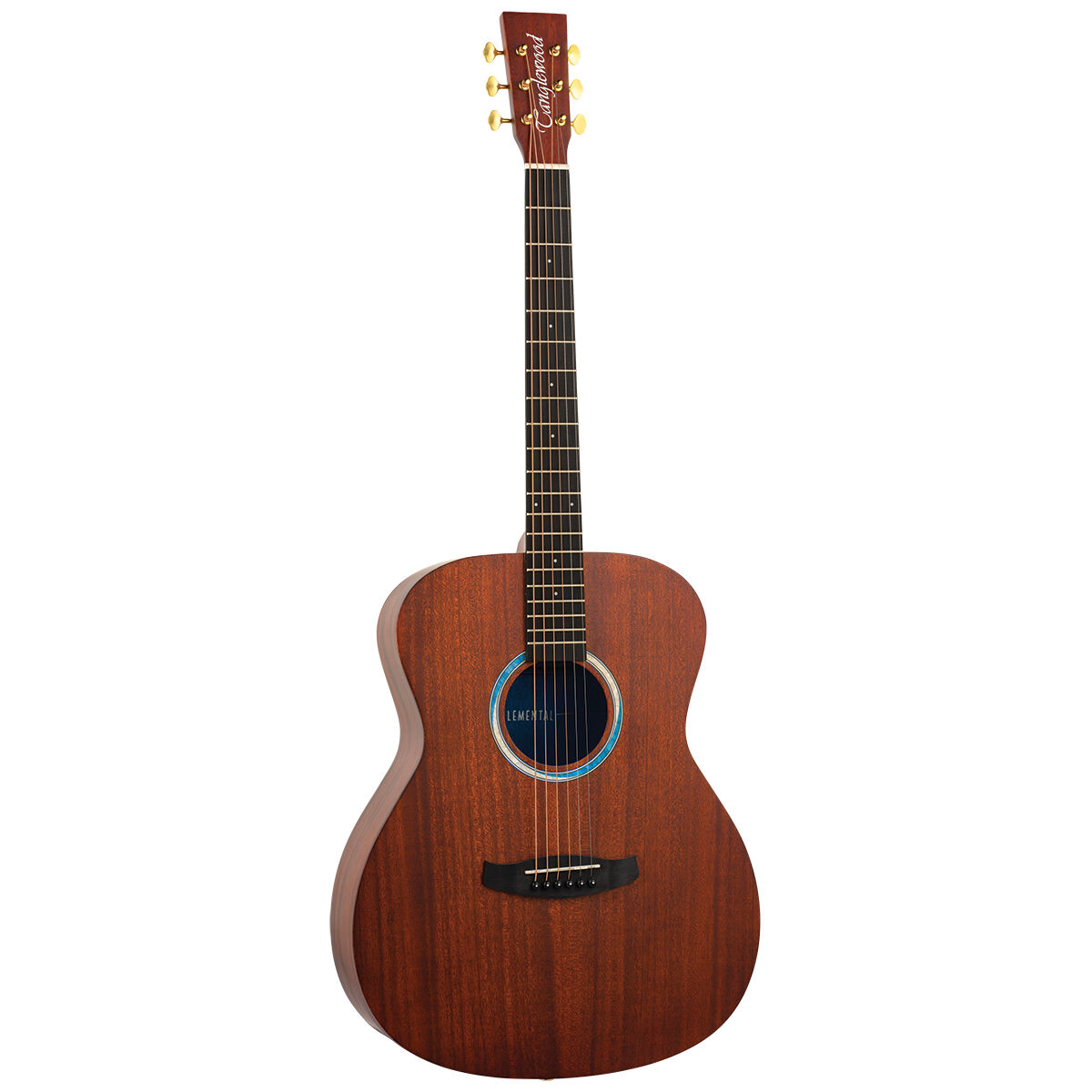 Tanglewood Elemental Solid Mahogany Top Orchestra Acoustic Guitar [TE3-BL]