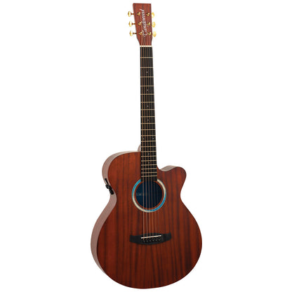 Tanglewood Elemental Solid Mahogany Top SuperFolk C/E Guitar [TE4-CE-BL]