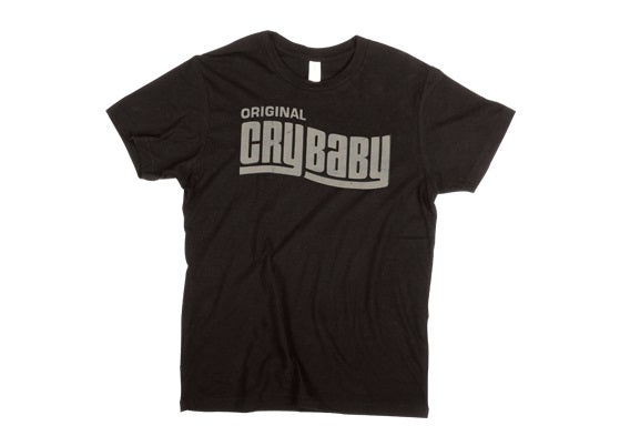 T SHIRT LGE BLACK W/CRYBABY LOGO