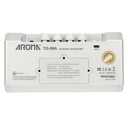 Aroma TG-08A 10W Acoustic Guitar Amp With Drum Machine