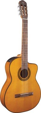 Takamine GC1 Series AC/EL Classical Guitar with Cutaway in Natural Gloss Finish