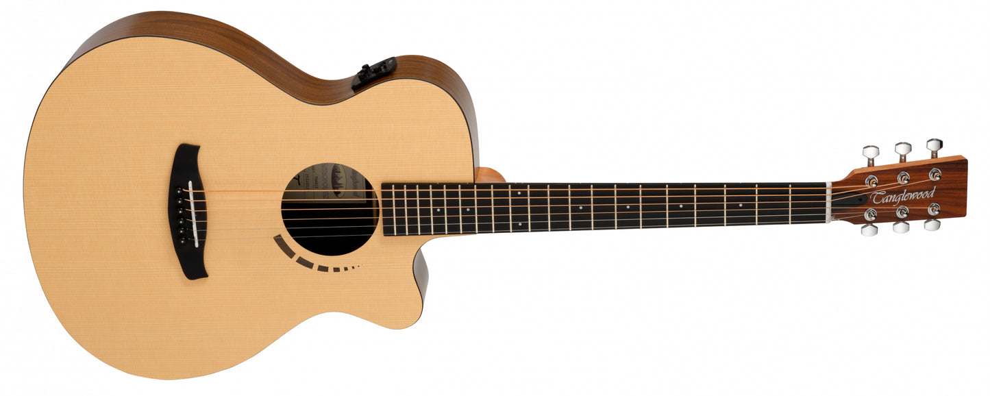 Tanglewood Metropolitan TM4CE Super Folk CE Acoustic Guitar | Koa | Spruce Top