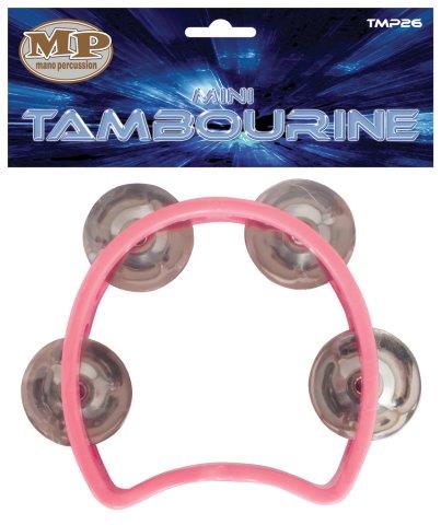 03 1/2 INCH KIDS TAMBOURINE 04 PR NKL SGL PINK