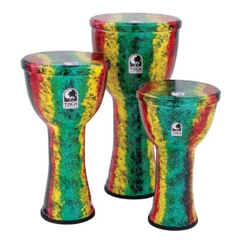 09 INCH HAND DRUM RASTA W/BAG