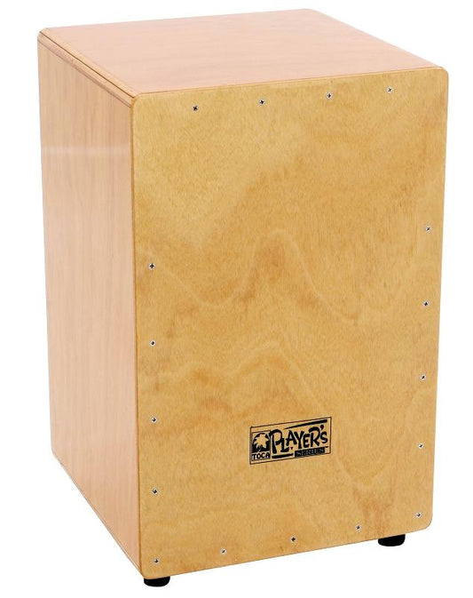 Toca Players Series Wooden Cajon in Natural Gloss with Internal Wire Snares