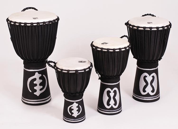 12 INCH BLACK SAND WOOD DJEMBE