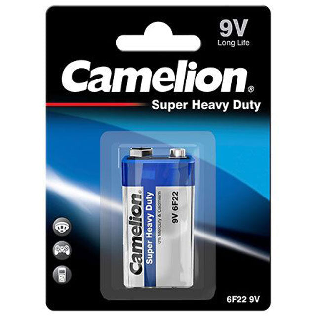 Camelion 9V Super Heavy Duty Alkaline Battery - Bulk Box of 12 Pack