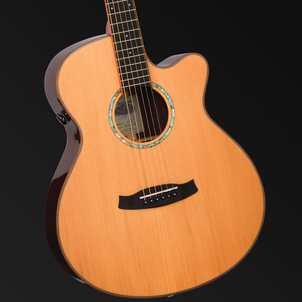 Tanglewood Rosewood Smart Super Folk C/E Acoustic Guitar with Enya Preamp System [TRS4-CE]