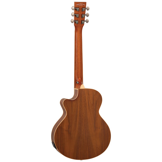 Tanglewood Reunion Pro All Figured Black Walnut Solid Top Traveller Super Folk C/E [TRU2-CE-AW]