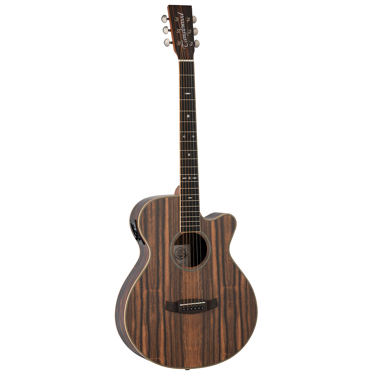Tanglewood TRU4-CE-AE / TRPRO-SFCE-AEB Reunion Pro Solid top all Ebony Super Folk C/E