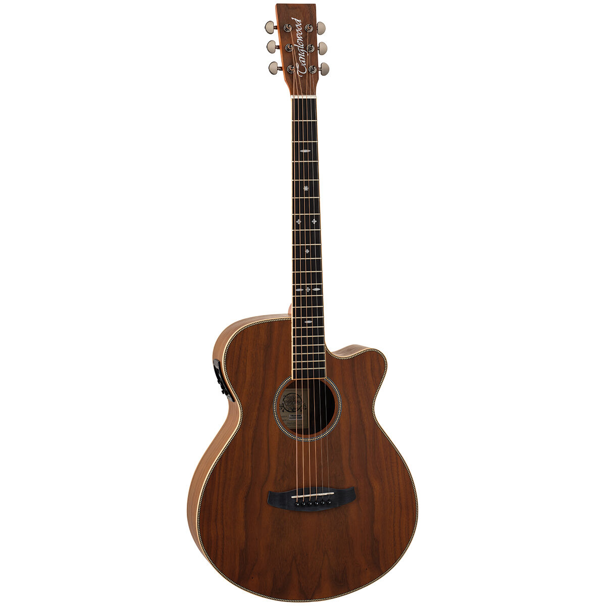 Tanglewood Reunion Pro All Figured Black Walnut Solid Top Super Folk C/E [TRU4-CE-AW]