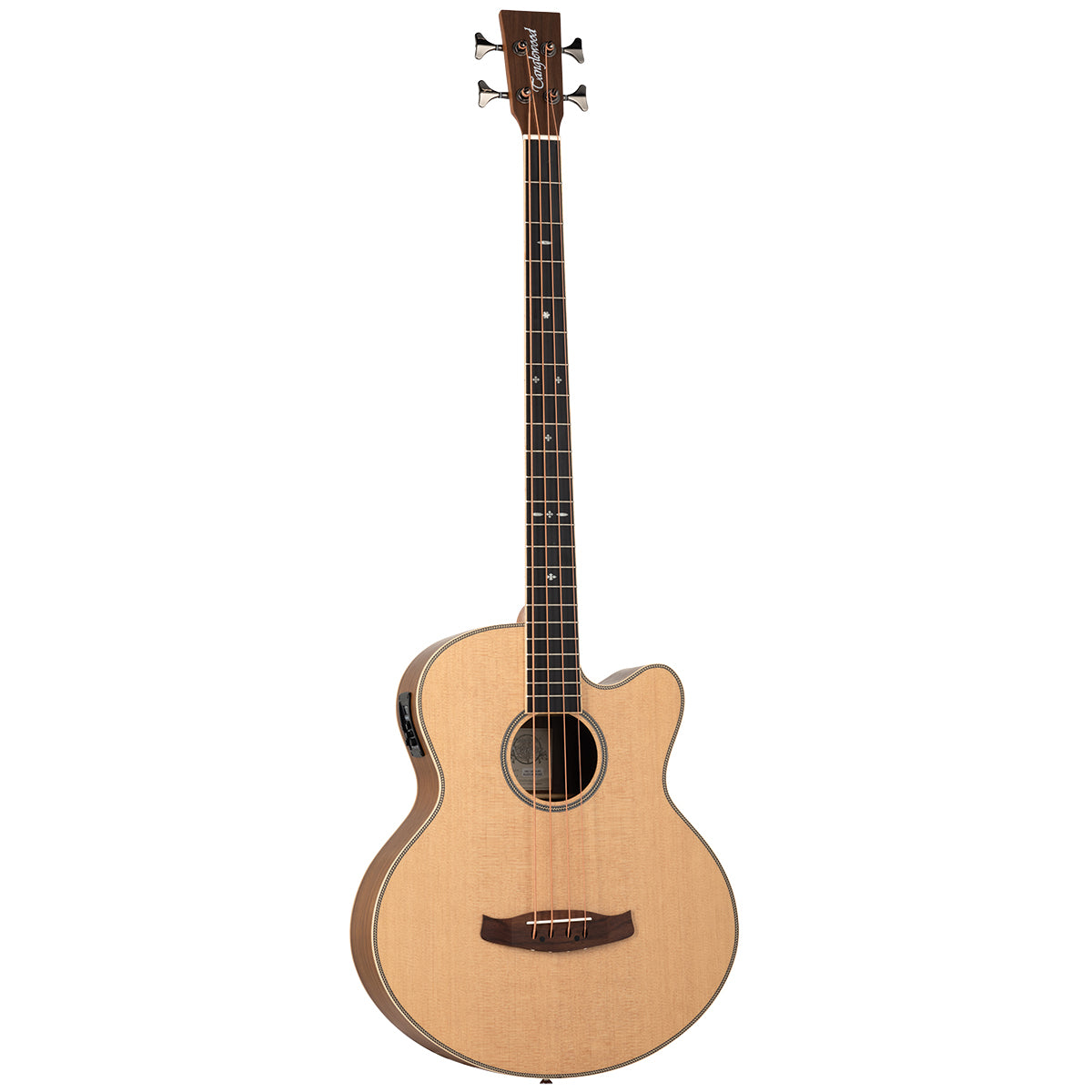 Tanglewood (TRU7AB-CE-BW/TRPRO-AB-BW) Reunion Pro Solid Australian Red Cedar Top Super Jumbo Acoustic Bass with Black Walnut B/S