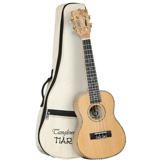 Tanglewood TWT11B Tiare Concert Uklulele Cedar/Spalted Maple with Bag