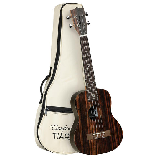 Tanglewood TWT19B Tiare Tenor Ukulele All Figured Ebony w/Gig Bag