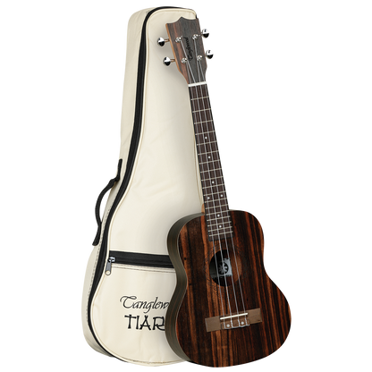 Tanglewood TWT19B Tiare Tenor Ukulele All Figured Ebony w/Gig Bag