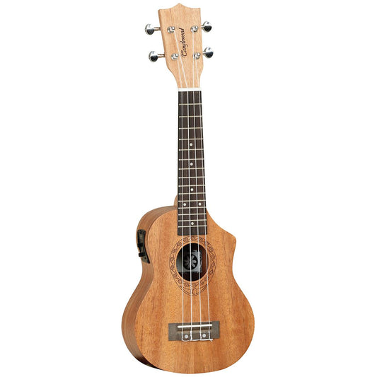 Tanglewood TWT1CE Tiare Soprano Ukulele All Mahogany w/Pickup