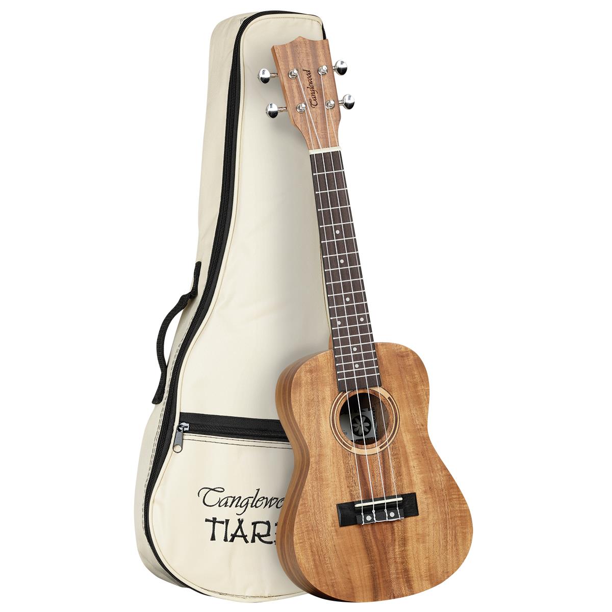 Tanglewood TWT8 Tiare Concert Ukulele All Koa with Bag