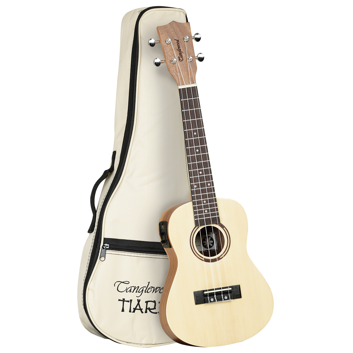 Tanglewood TWT9EB Tiare Concert Ukulele w/ Pickup Spruce/Koa with Gig Bag