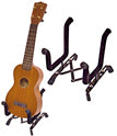 UKULELE STAND CONCERTINA STYLE BLACK