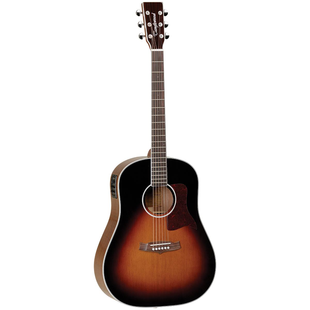 Tanglewood 15SDTE Sundance Performance Pro Sloped Shoulder Dreadnought Torrefied Top with ABS Case