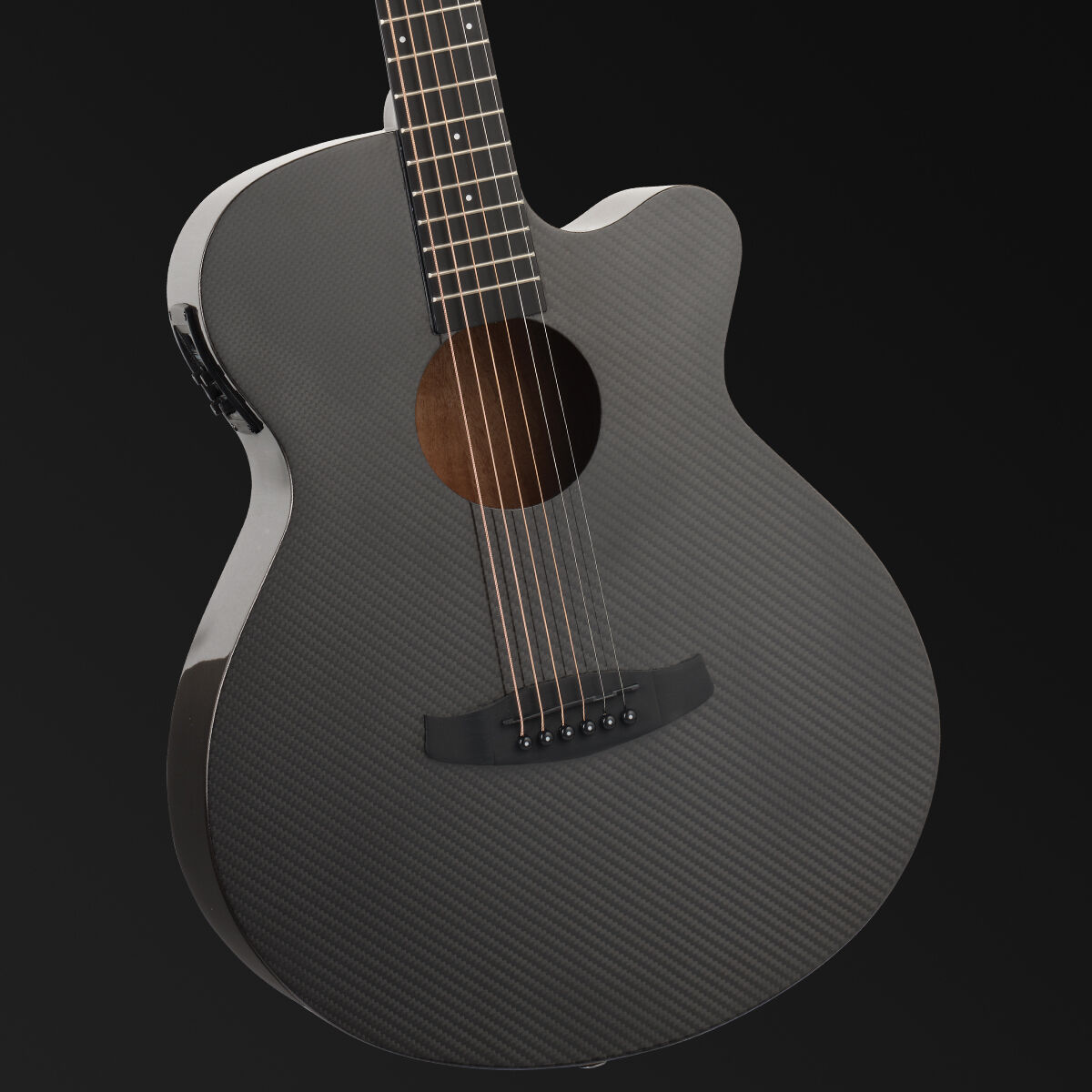 Tanglewood Winterleaf Carbon Fibre Super Folk C/E Acoustic Guitar [TW4-CE-CBN]