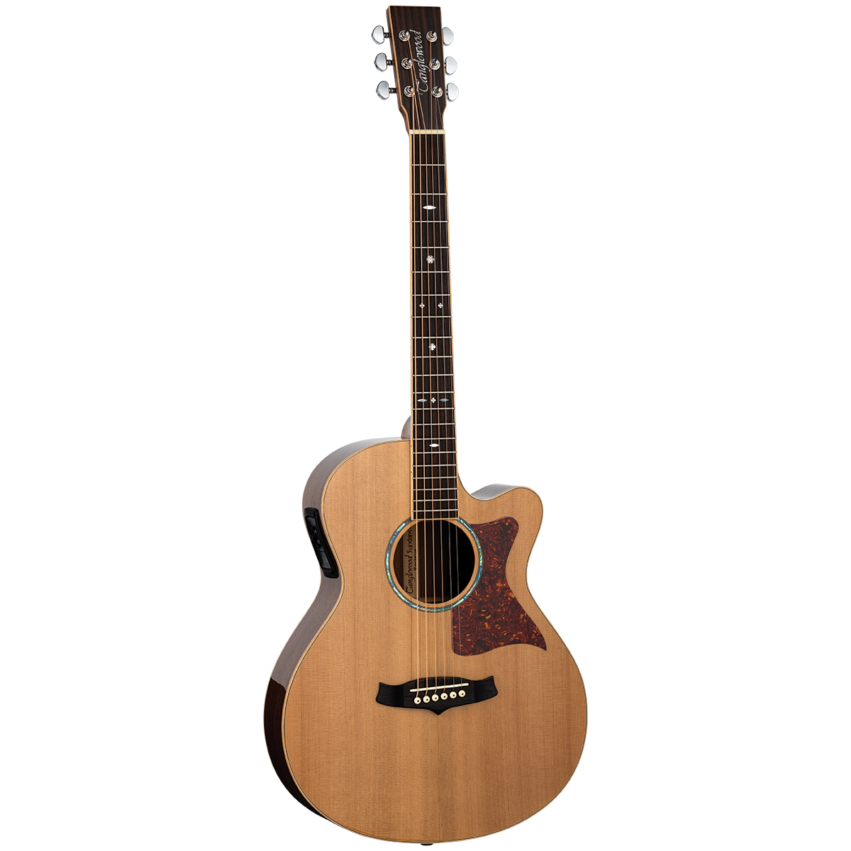Tanglewood TW45RE Sundance Reserve All Solid Superfolk C/E Natural Cedar Top with Case