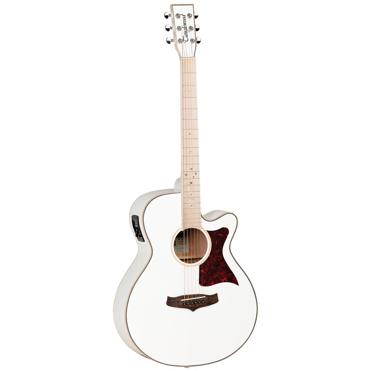 Tanglewood TW4BLW Winterleaf Blonde Superfolk C/E White Gloss