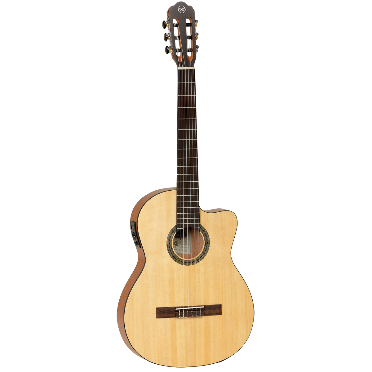 Tanglewood TWEMDC1 Enredo Madera Dominar Thinline Classical Cutaway/Electric Guitar