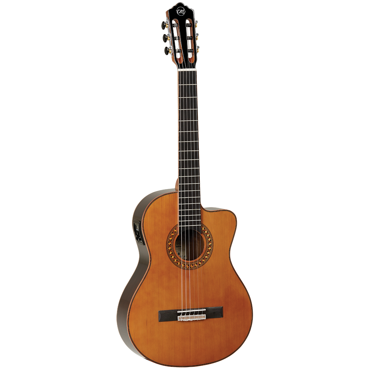 Tanglewood TWEMDC5 Enredo Madera Dominar Solid Cedar Top Classical Cutaway/Electric Guitar