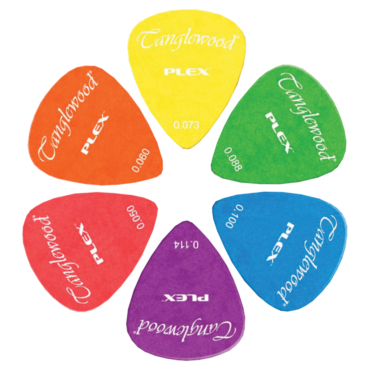 Tanglewood TWPP4 Plex Picks Pack of 12 .088 Green