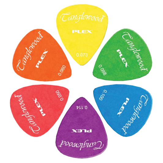 Tanglewood TWPP5 Plex Picks Pack of 12 .100 Blue