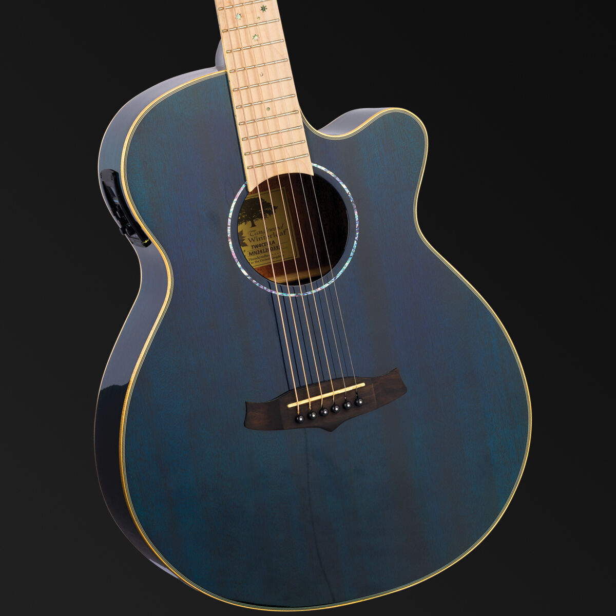 Tanglewood Winterleaf Pro Blonde Superfolk C/E Bondi Blue Gloss [TWPRO4-CE-BLA]