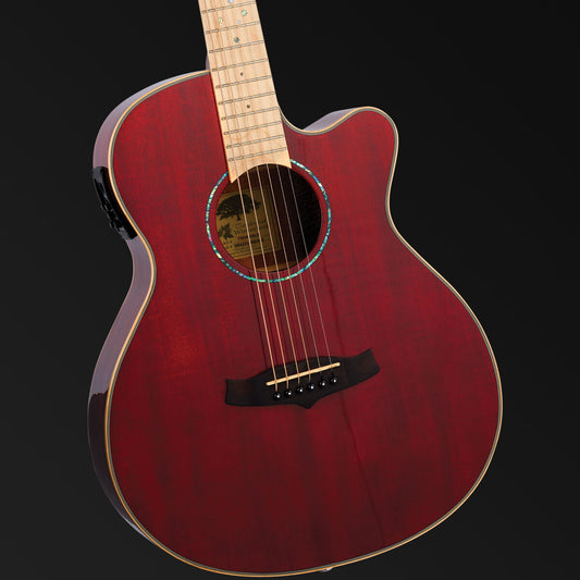 Tanglewood Winterleaf Pro Blonde Superfolk C/E Barossa Red Gloss [TWPRO4-CE-BLB]