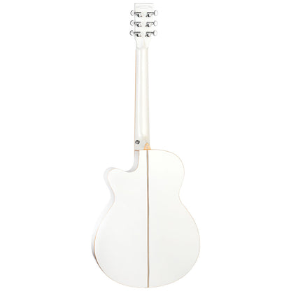 Tanglewood Winterleaf Pro Blonde Superfolk C/E Whitsunday White Gloss [TWPRO4-CE-BLW]