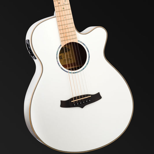 Tanglewood Winterleaf Pro Blonde Superfolk C/E Whitsunday White Gloss [TWPRO4-CE-BLW]