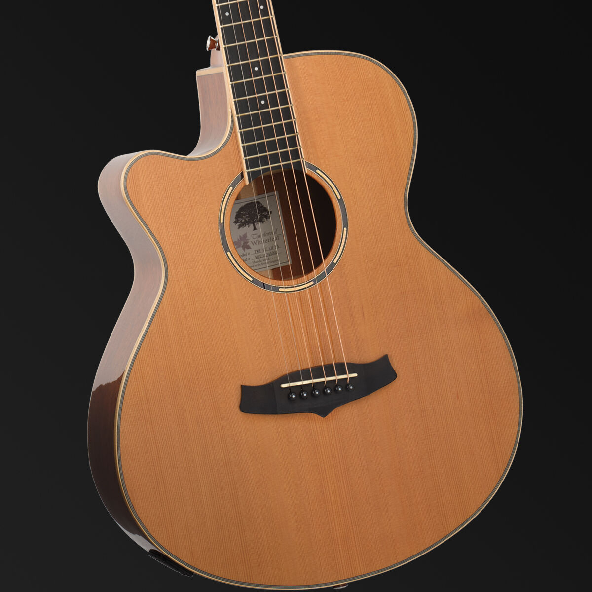 Tanglewood Winterleaf Pro Super Folk C/E Left-Hand Acoustic Guitar [TWPRO4-CE-NA-LH]